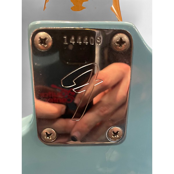 Vintage 1966 Fender 1966 MUSTANG Daphne Blue Solid Body Electric Guitar