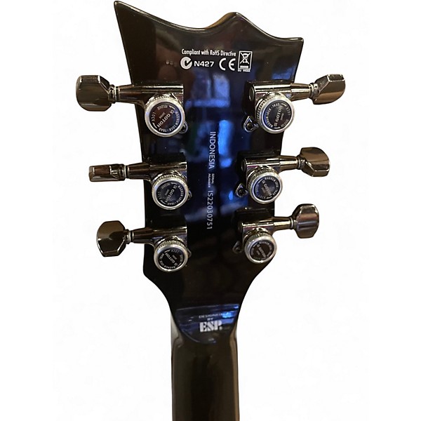 Used ESP LTD EC401 Metallic Black Solid Body Electric Guitar