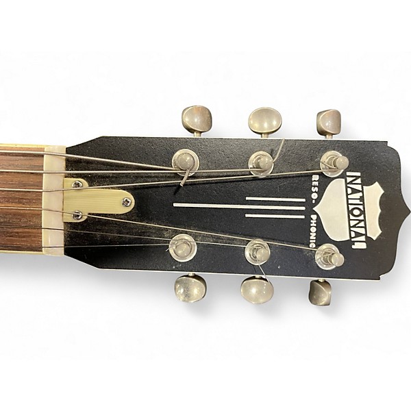 Used National Polychrome Blue Resonator Guitar