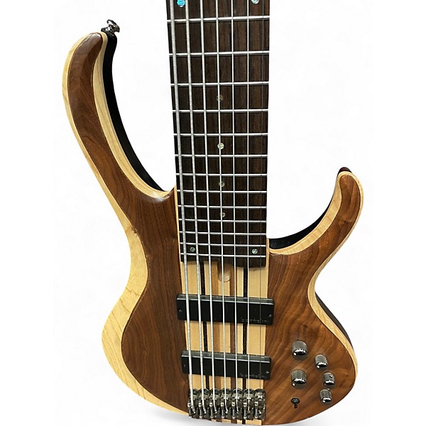 Used Ibanez BTB7 7 String Natural Electric Bass Guitar