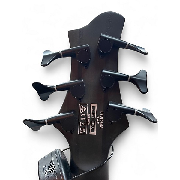Used Ibanez btb806ms trans grey Electric Bass Guitar
