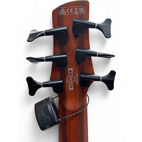 Used Ibanez srms806 trans grey Electric Bass Guitar