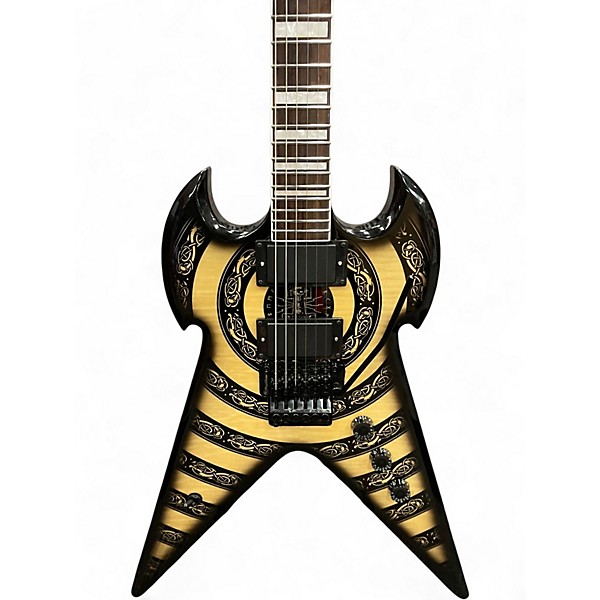 Used Firefly Zakk Wylde Warhammer Norse Dragon Tribute Edge Burst Solid Body Electric Guitar