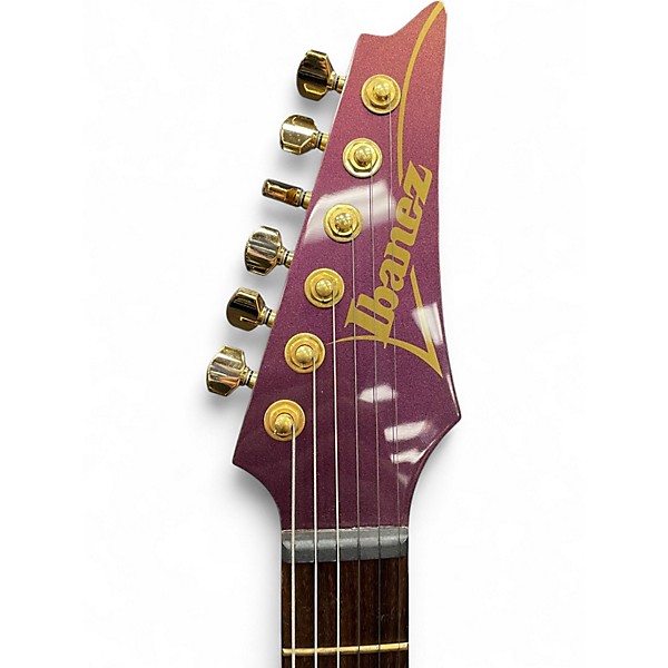 Used Ibanez SML721 S Axe Design Lab Multi-Scale Rose Gold Chameleon Solid Body Electric Guitar