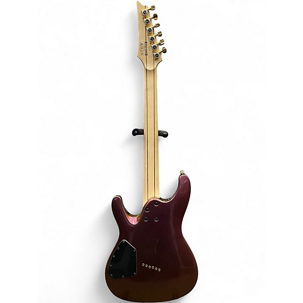 Used Ibanez SML721 S Axe Design Lab Multi-Scale Rose Gold Chameleon Solid Body Electric Guitar