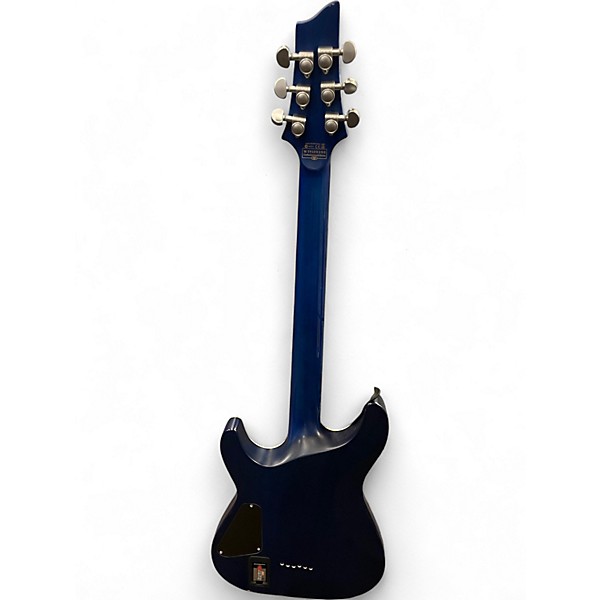 Used Schecter Guitar Research C1 Platinum Trans Blue Solid Body Electric Guitar
