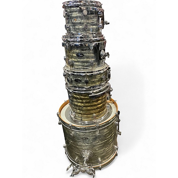 Used Pacific Drums 5 Piece Pacific Drums Gray Pearl Drum Kit