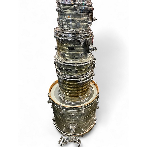 Used Pacific Drums 5 Piece Pacific Drums Gray Pearl Drum Kit