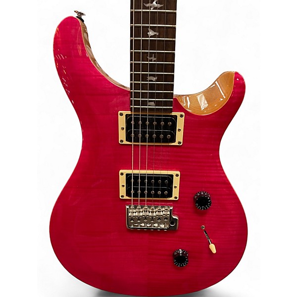 Used PRS SE Custom 24 PINK Solid Body Electric Guitar