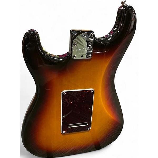 Used Fender American Deluxe Stratocaster 3 Tone Sunburst Solid Body Electric Guitar