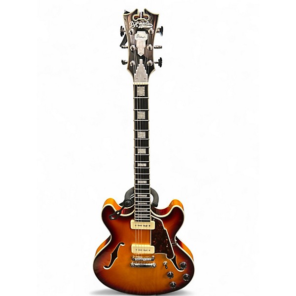 Used D'Angelico Premier Series DC 3 Color Sunburst Hollow Body Electric Guitar