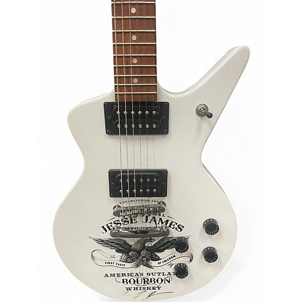 Used Dean CADILLAC X JESSE JAMES BOURBON LIMITED EDITION Alpine White Solid Body Electric Guitar