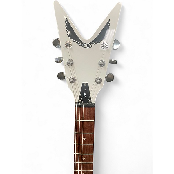 Used Dean CADILLAC X JESSE JAMES BOURBON LIMITED EDITION Alpine White Solid Body Electric Guitar