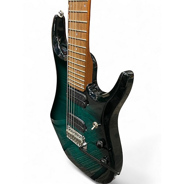 Used Sterling by Music Man John Petrucci JP157 7 String Emerald Green Solid Body Electric Guitar