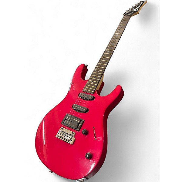 Used 1980s Ibanez RG140 ROSE RED Solid Body Electric Guitar