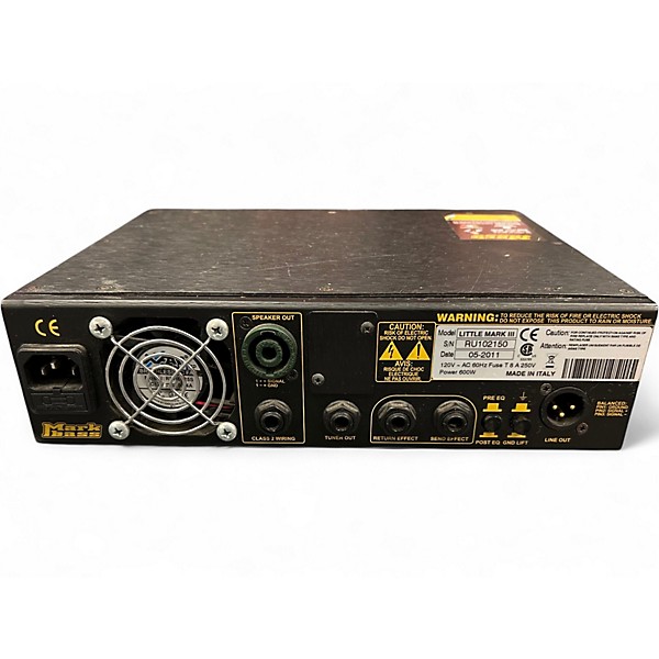 Used Markbass Little Mark III 500W Bass Amp Head