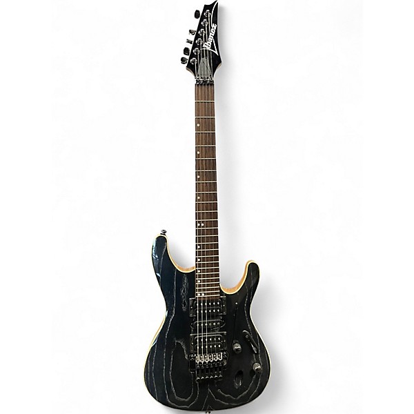 Used Ibanez S570AH Black Solid Body Electric Guitar