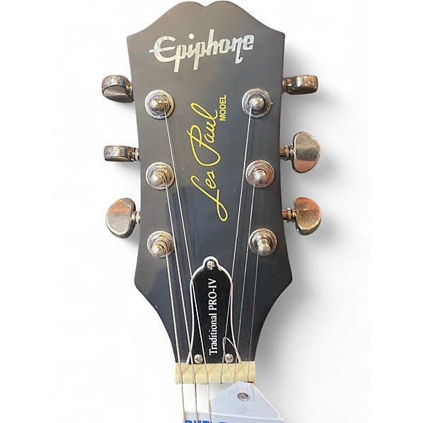 Used Epiphone Les Paul Traditional Pro IV blue Solid Body Electric Guitar