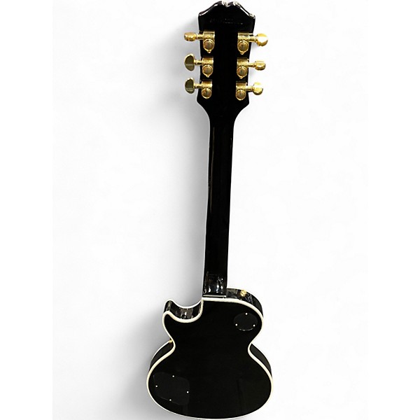 Used 2024 Epiphone Les Paul Custom Black Solid Body Electric Guitar