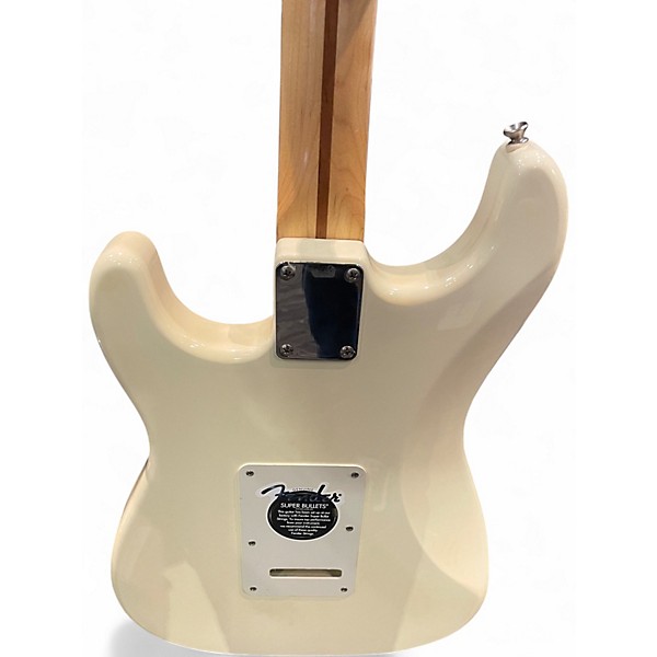 Used 2004 Fender Standard Stratocaster Olympic White Solid Body Electric Guitar