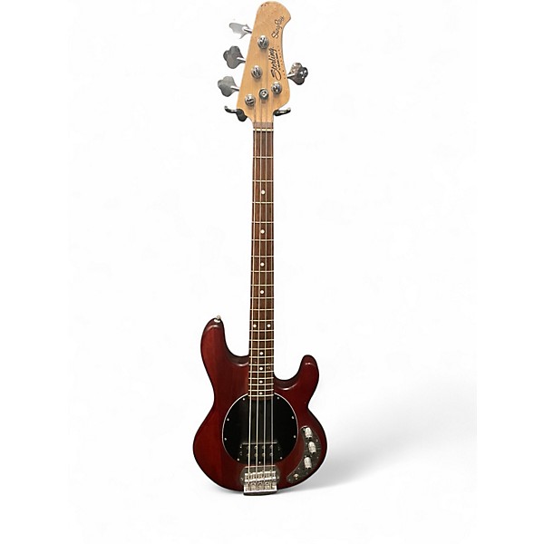 Used Sterling by Music Man Ray5 5 String Flat Red Electric Bass Guitar