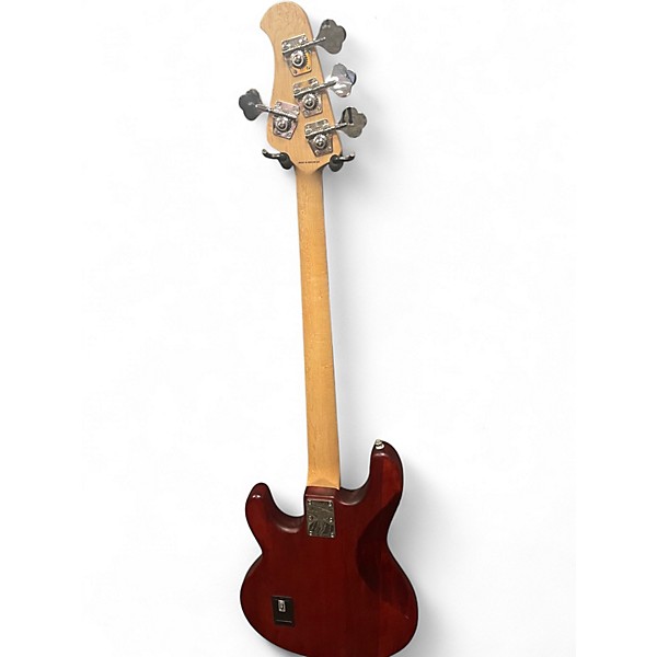Used Sterling by Music Man Ray5 5 String Flat Red Electric Bass Guitar