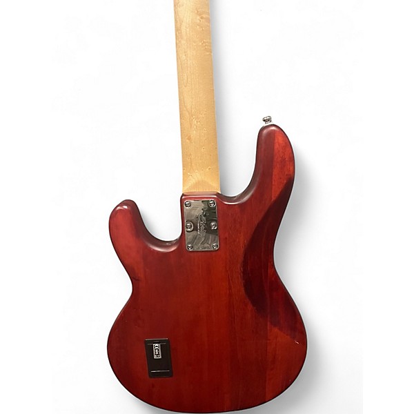 Used Sterling by Music Man Ray5 5 String Flat Red Electric Bass Guitar