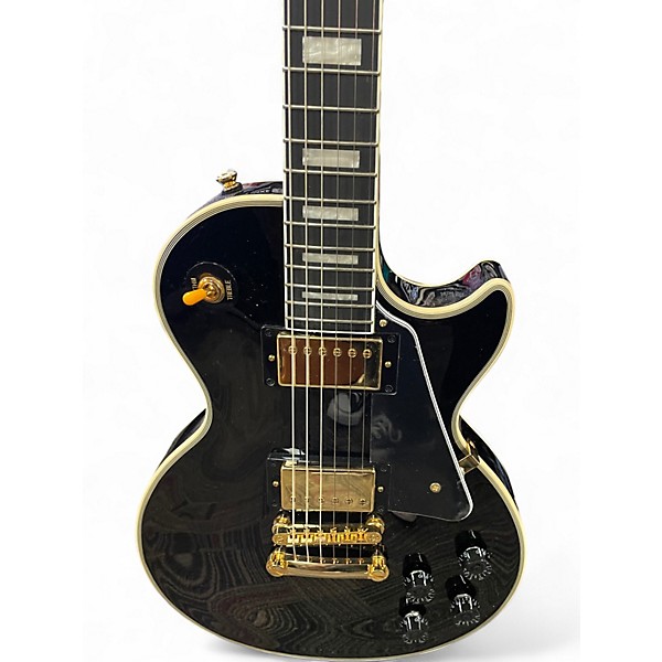Used Epiphone Les Paul Custom Ebony Solid Body Electric Guitar