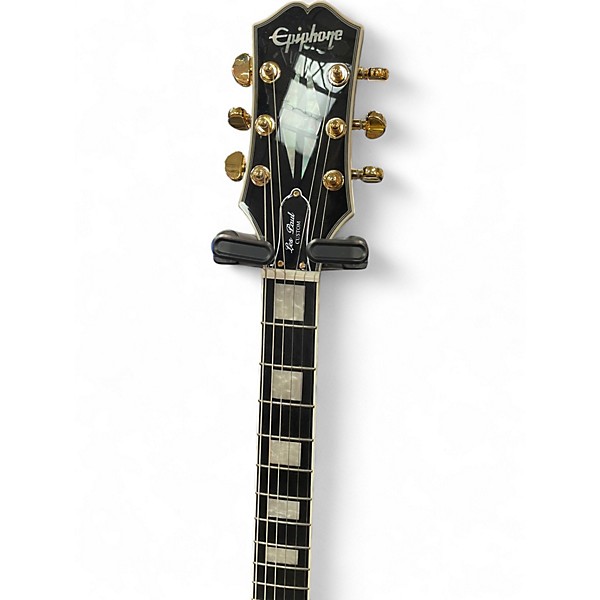 Used Epiphone Les Paul Custom Ebony Solid Body Electric Guitar