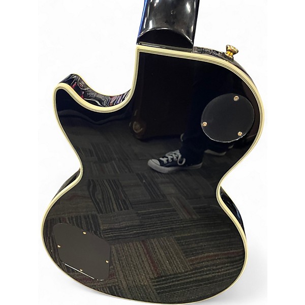 Used Epiphone Les Paul Custom Ebony Solid Body Electric Guitar