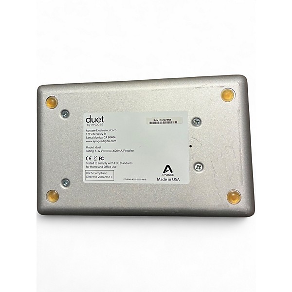Used Apogee Duet Firewire Audio Interface