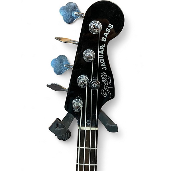 Used Squier JAGUAR BASS RED Electric Bass Guitar