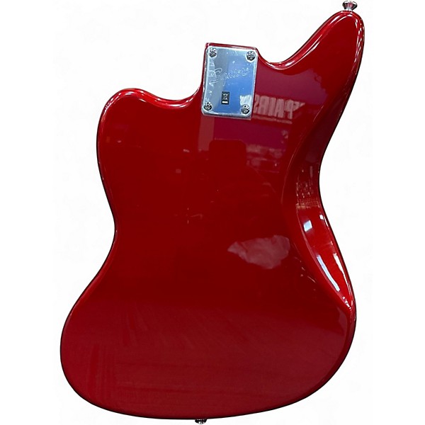 Used Squier JAGUAR BASS RED Electric Bass Guitar