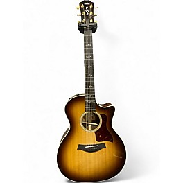 Used Taylor 414CE Dark Natural Acoustic Electric Guitar