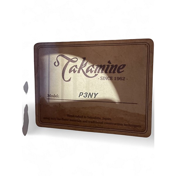 Used Takamine P3NY Natural Acoustic Electric Guitar