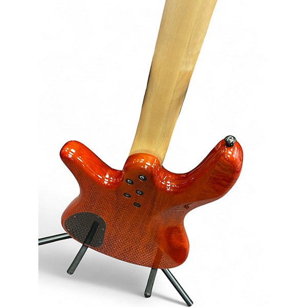 Used Spector Q4 Orange Electric Bass Guitar