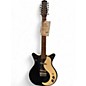 Used Danelectro 12SDC 12-String Black and White Solid Body Electric Guitar thumbnail