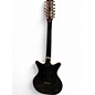 Used Danelectro 12SDC 12-String Black and White Solid Body Electric Guitar