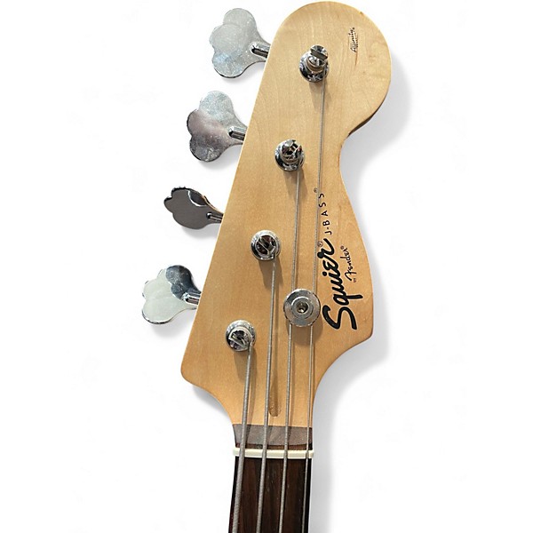 Used Squier Affinity Jazz Bass Metallic Blue Electric Bass Guitar