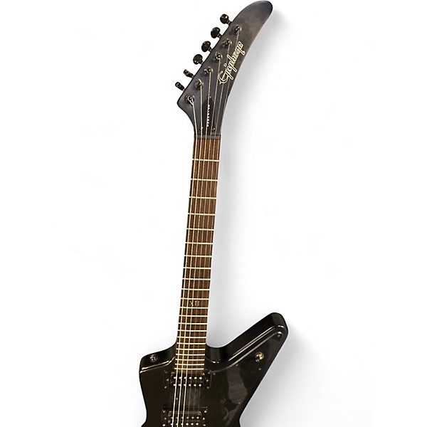 Used Epiphone Gothic 1958 Explorer Black Solid Body Electric Guitar