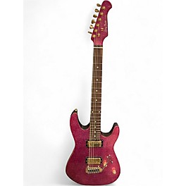 Used Harley Benton Fusion III Pink Sparkle Solid Body Electric Guitar
