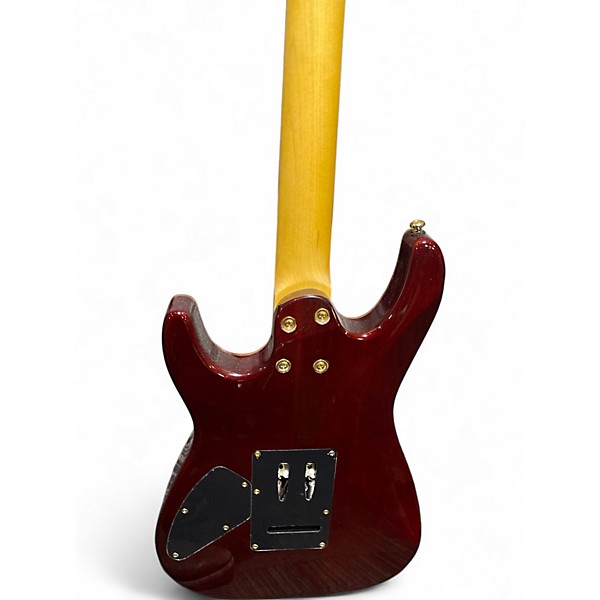 Used Harley Benton Fusion III Pink Sparkle Solid Body Electric Guitar