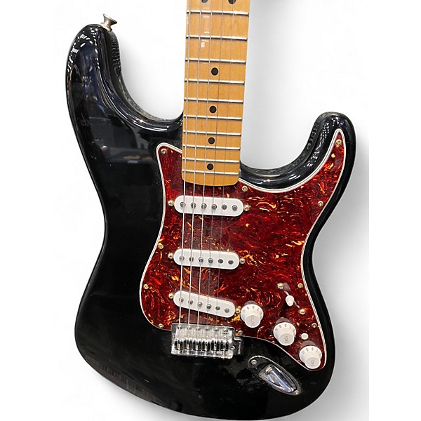 Used Fender Standard Stratocaster Black Solid Body Electric Guitar