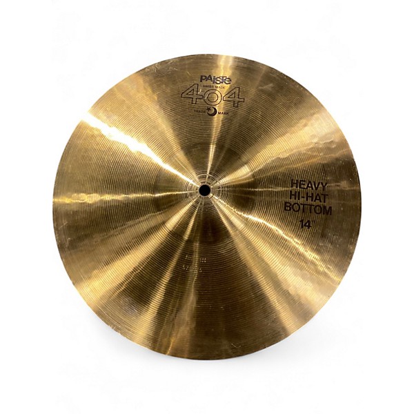 Used Paiste 14in 404 Series hihat pair Cymbal