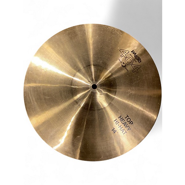 Used Paiste 14in 404 Series hihat pair Cymbal