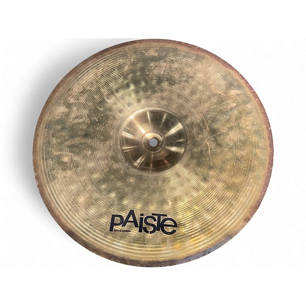 Used Paiste 14in 101 Brass Hi Hat Pair Cymbal