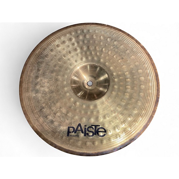 Used Paiste 14in 101 Brass Hi Hat Pair Cymbal