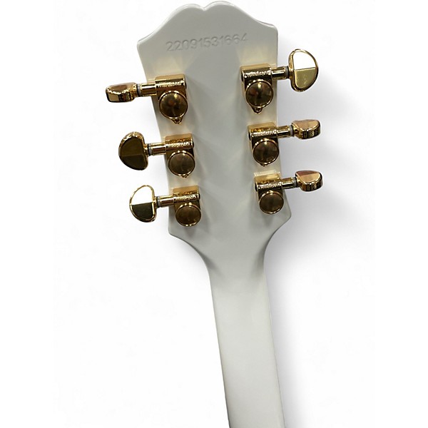 Used Epiphone Les Paul Custom Alpine White Solid Body Electric Guitar