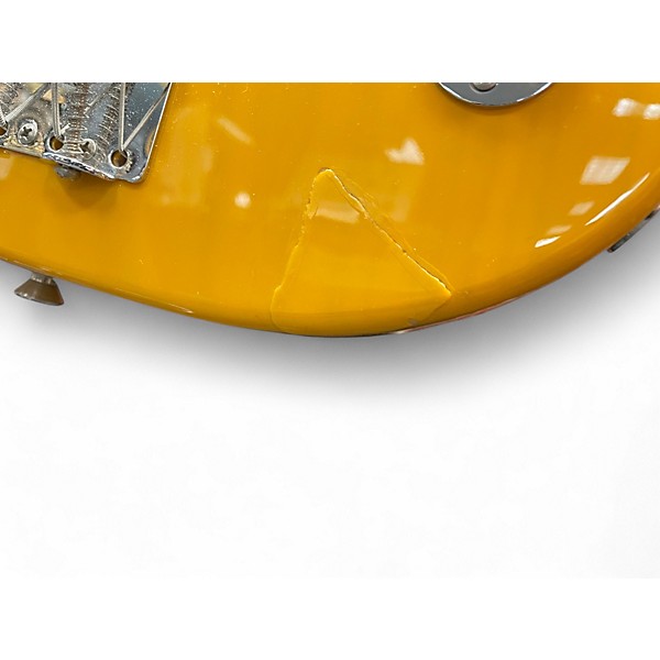 Used 2005 Fender  MU Precision Bass TV Yellow Electric Bass Guitar