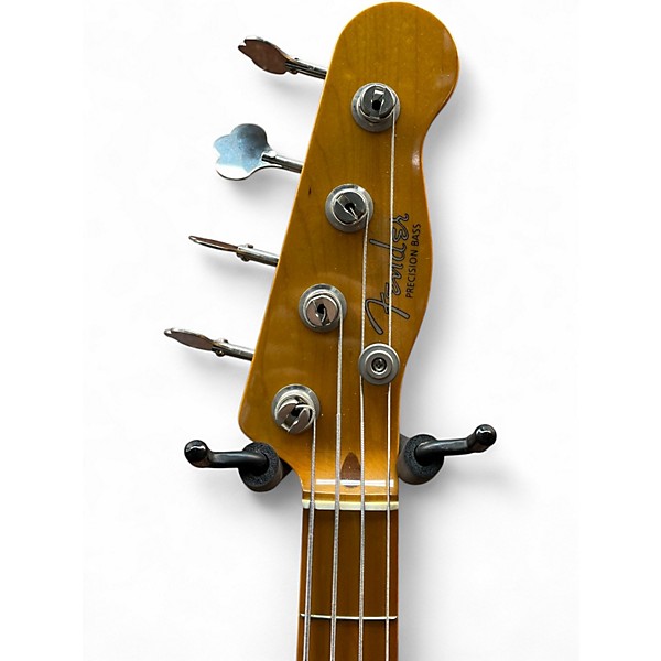 Used 2005 Fender  MU Precision Bass TV Yellow Electric Bass Guitar